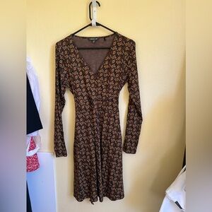 Toad & Co Tie waist long sleeve dress